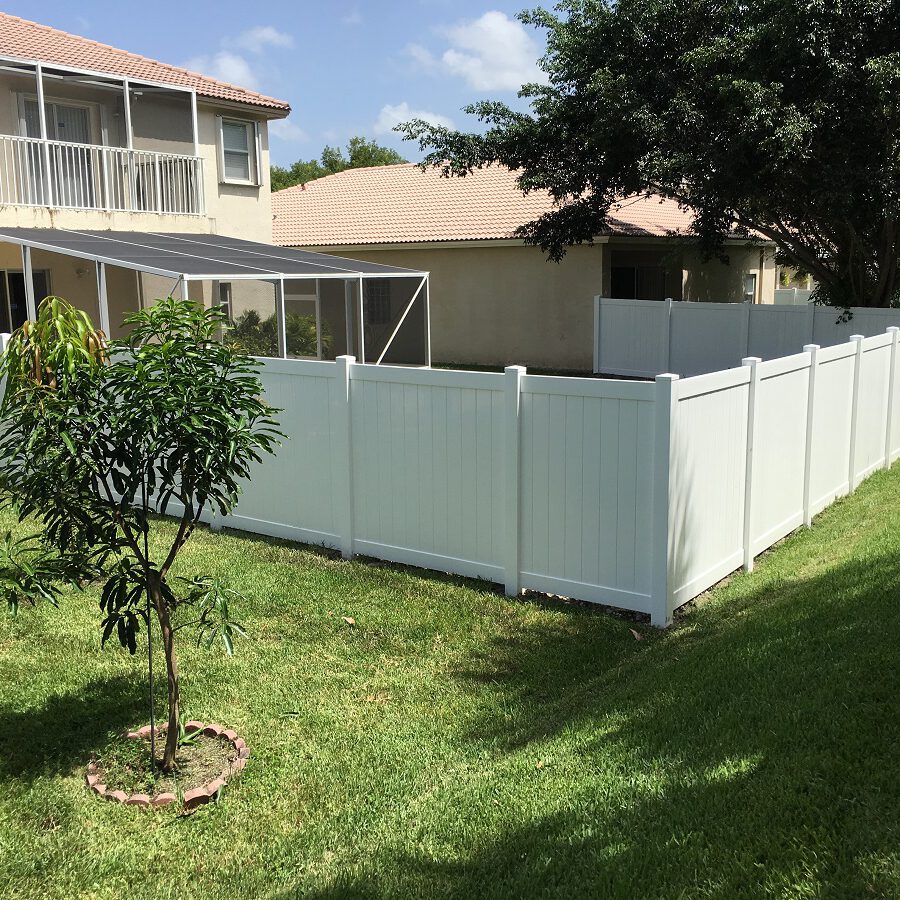 pvc residential privacy fencing